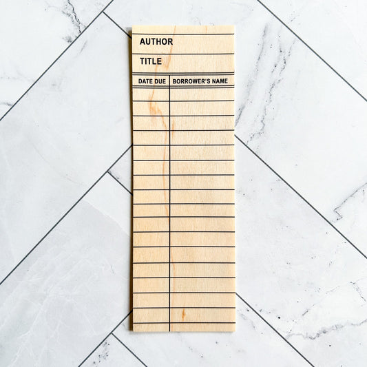 Library Card woodmark