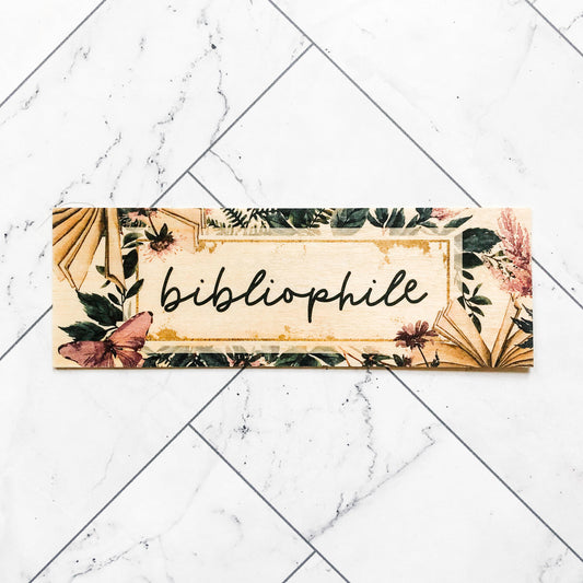 Bibliophile woodmark