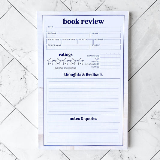 Book Review Notepad