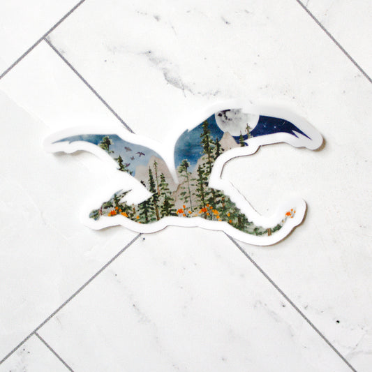 Dragon sticker (scenic view)