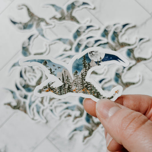 Dragon sticker (scenic view)