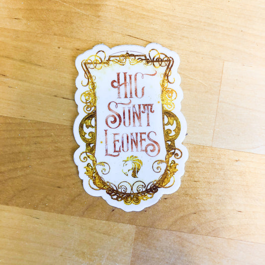 Hic Sunt Leones sticker (Red Rising)