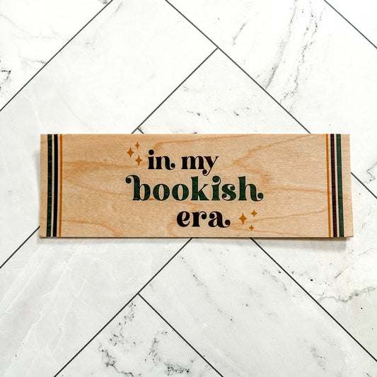 In My Bookish Era woodmark