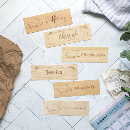 Custom / Personalized Wooden Bookmark