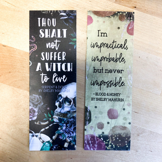 Serpent & Dove bookmark