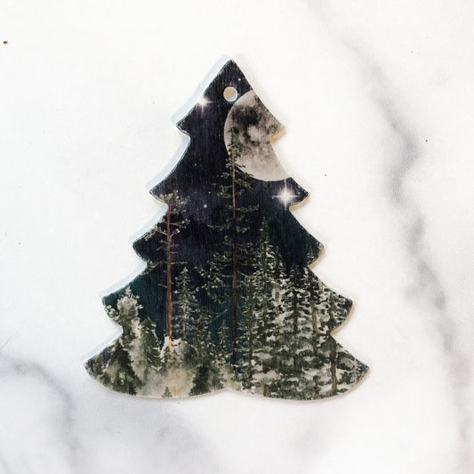 Moonrise Forest Ornament