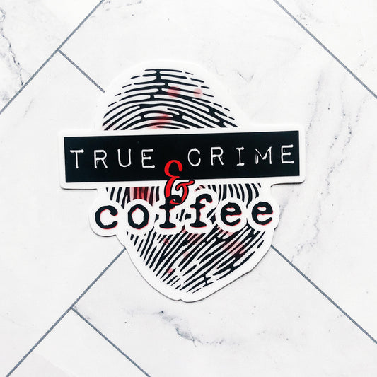 True Crime & Coffee sticker