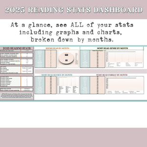 2025 Digital Reading Tracker Spreadsheet