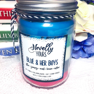 Blue & Her Boys · 12oz jar · Layered Candle - Novelly Yours