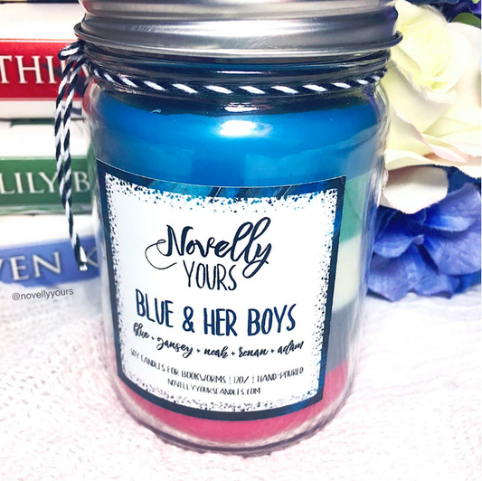 Blue & Her Boys · 12oz jar · Layered Candle - Novelly Yours