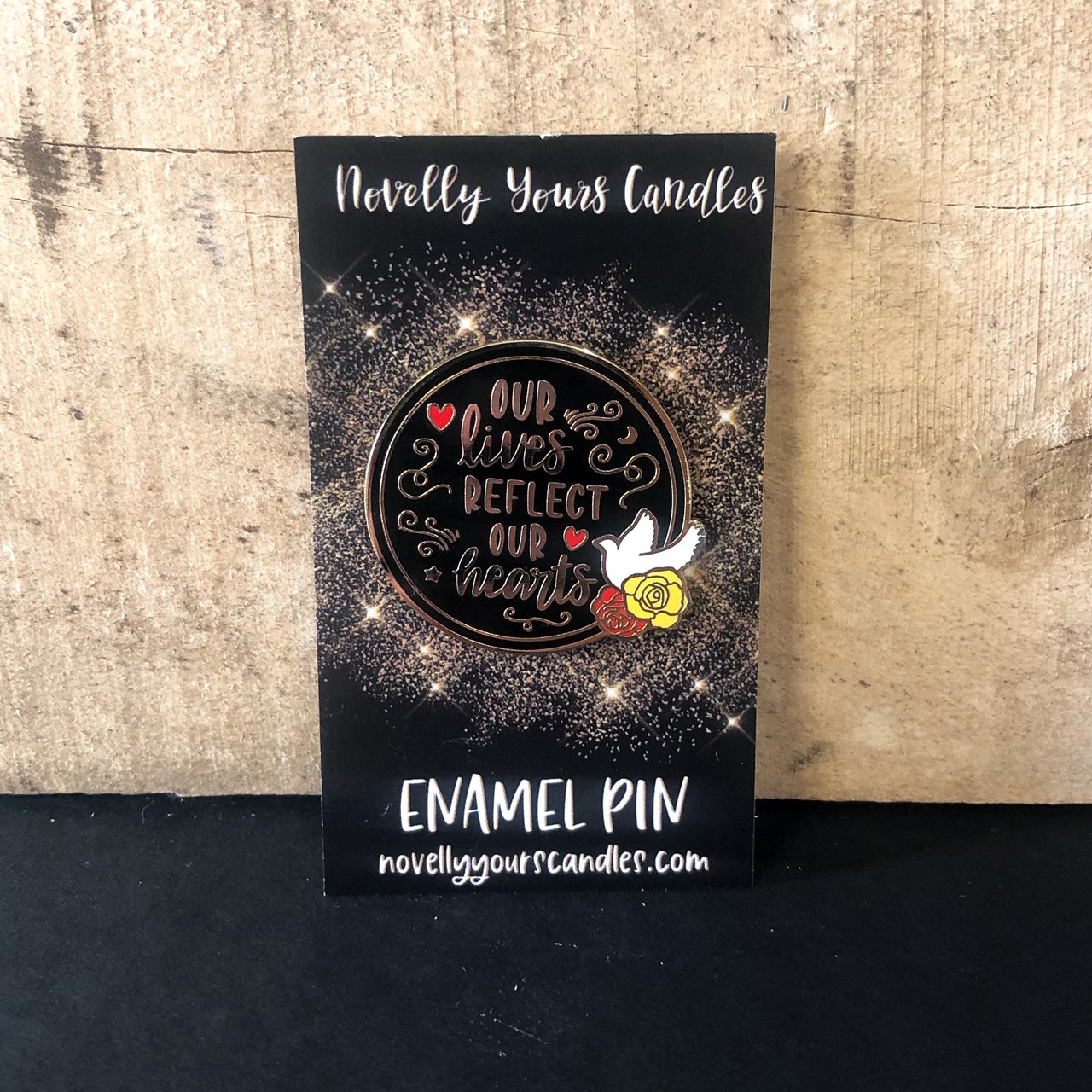 Enamel Pin: "Our Lives Reflect Our Hearts " (Serpent & Dove)