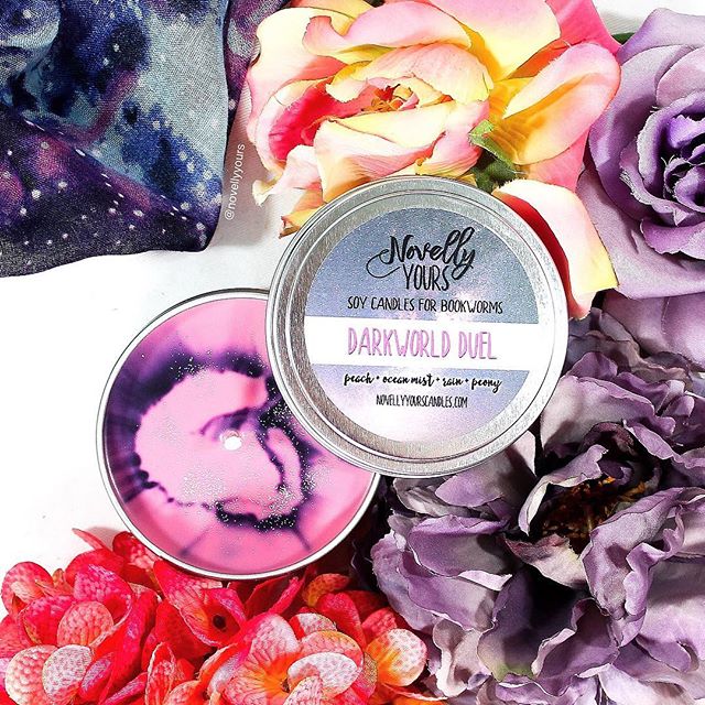 Darkworld Duel | 8oz tin | Candle of the Month, inspired by Wildcard, Warcross, Marie Lu - Novelly Yours