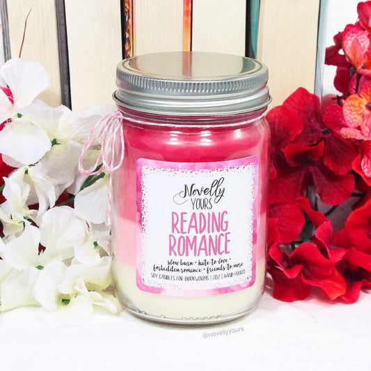 Reading Romance · 12oz · Layered Candle - Novelly Yours
