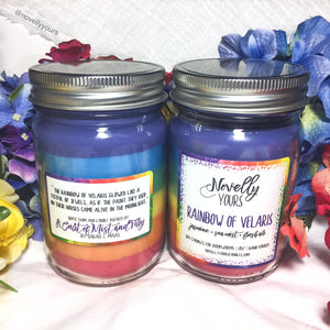 Rainbow of Velaris · 12oz jar · Layered Candle - Novelly Yours