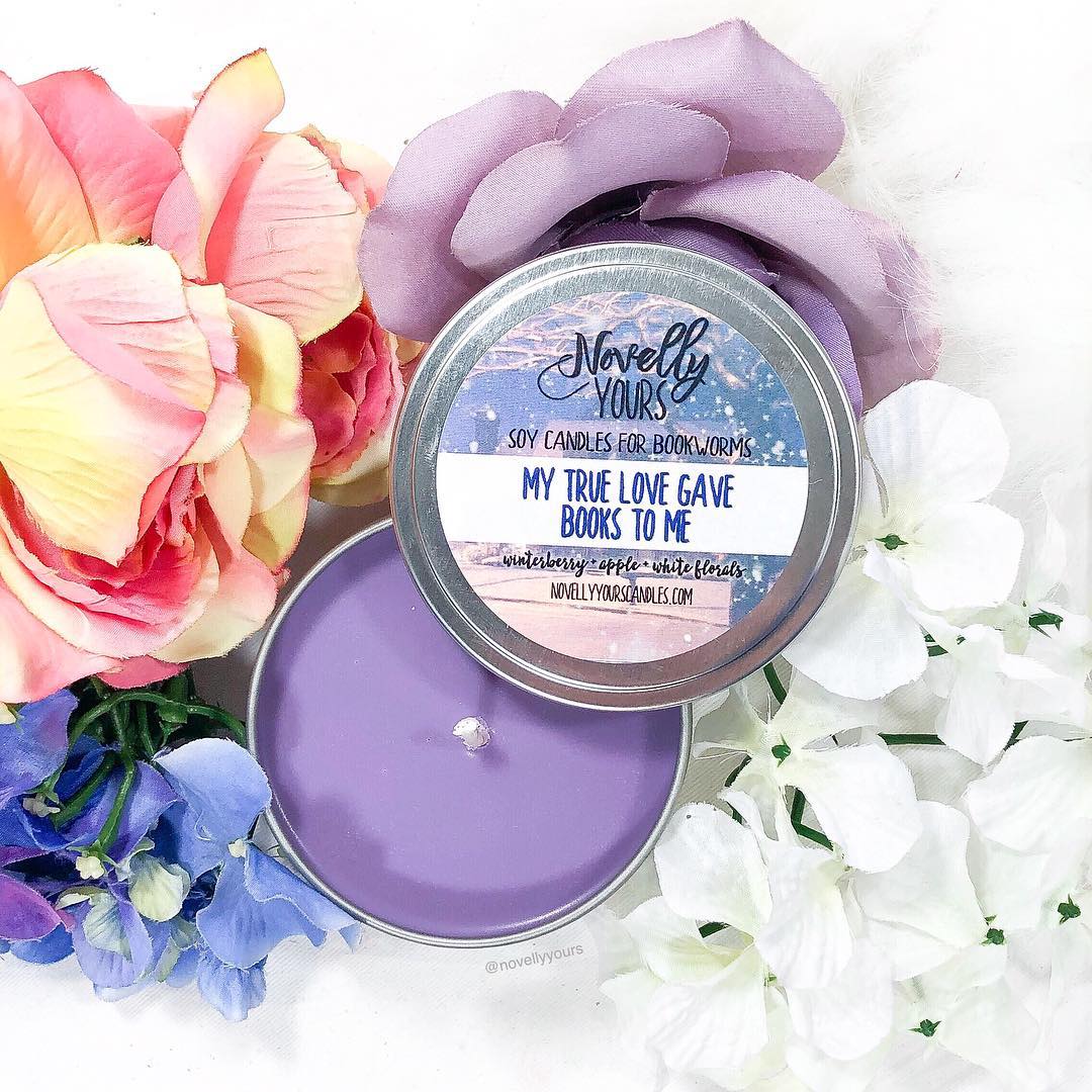 My True Love Gave Books To Me | 8oz tin | Candle of the Month - Novelly Yours