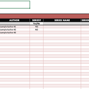 2027 Digital Reading Tracker Spreadsheet