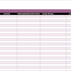 2027 Digital Reading Tracker Spreadsheet