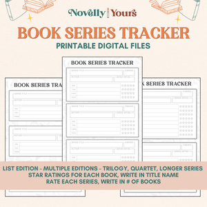 Series Tracker - Digital Printable Files
