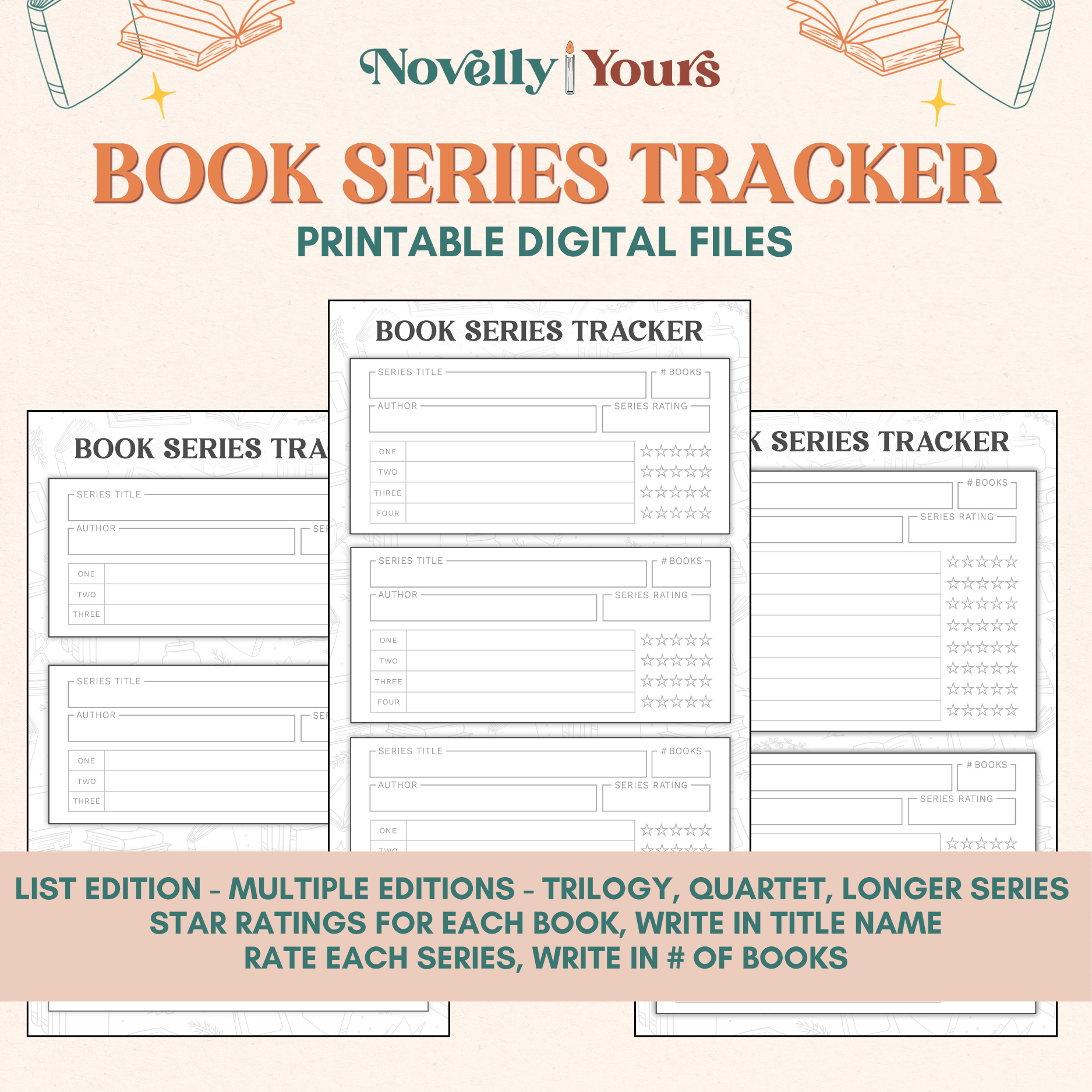 Series Tracker - Digital Printable Files