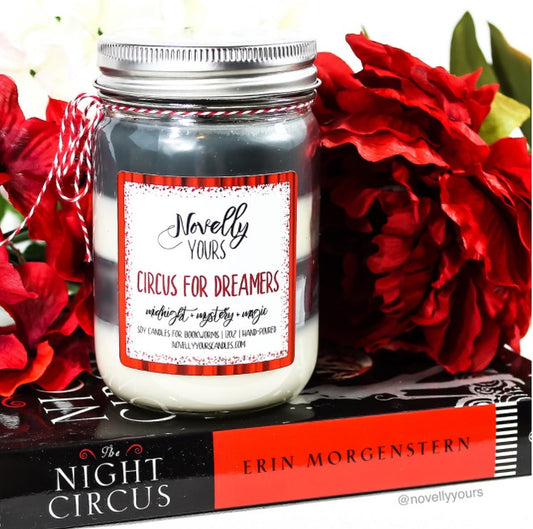 Circus for Dreamers | 12oz jar | Layered Candle of the Month - Novelly Yours