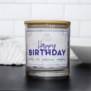 Happy Birthday Candle (Custom Lid)