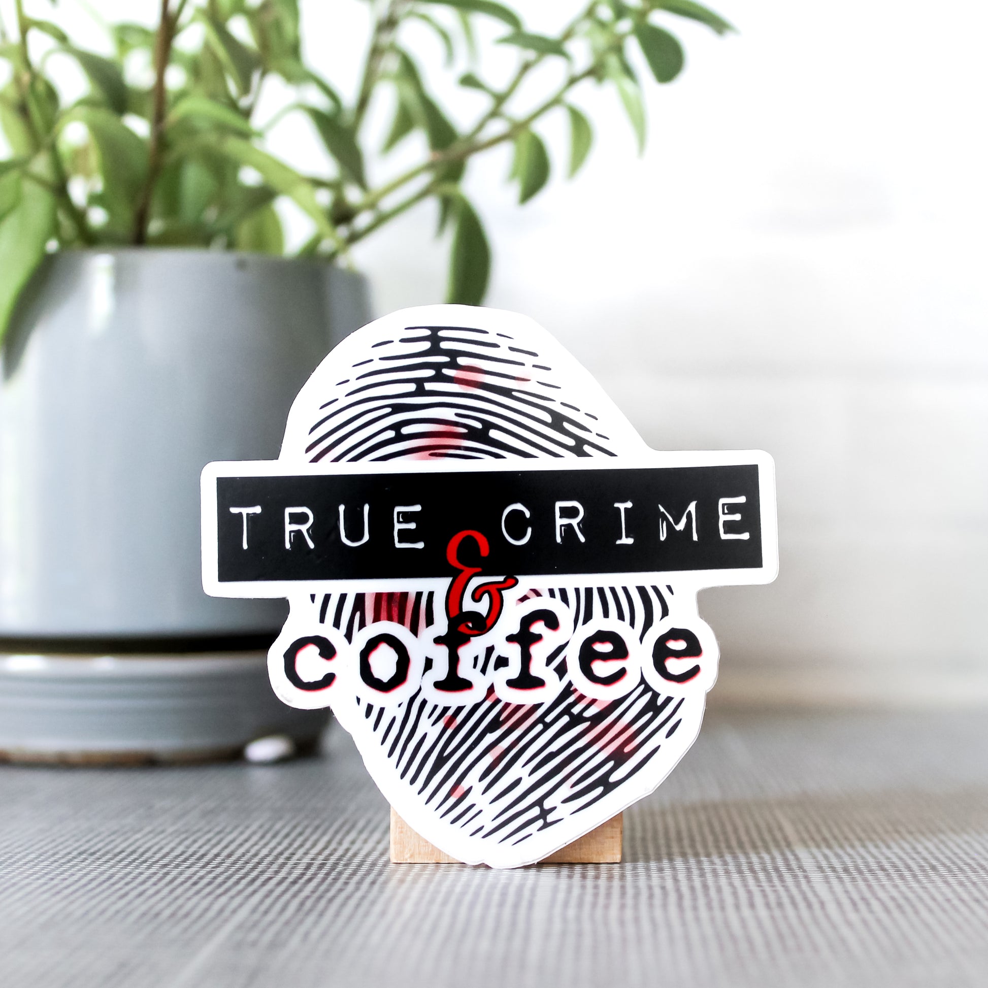 True Crime & Coffee sticker