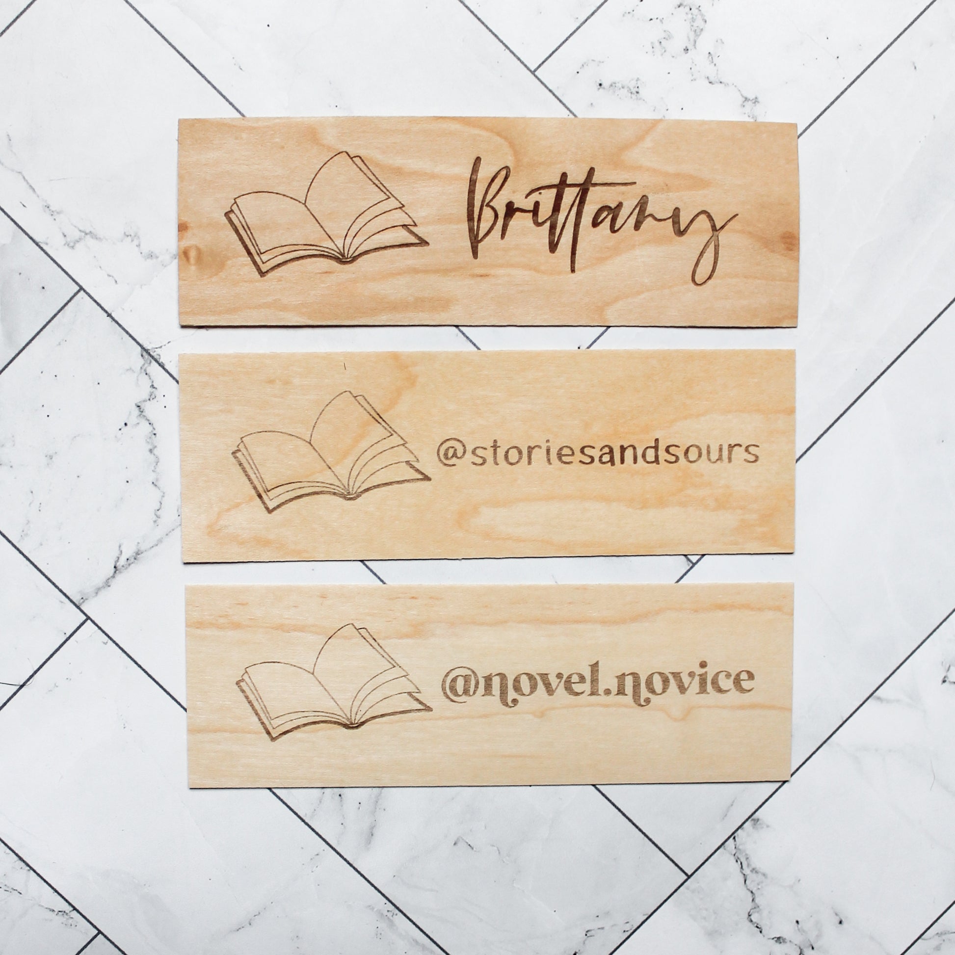 Custom / Personalized Wooden Bookmark