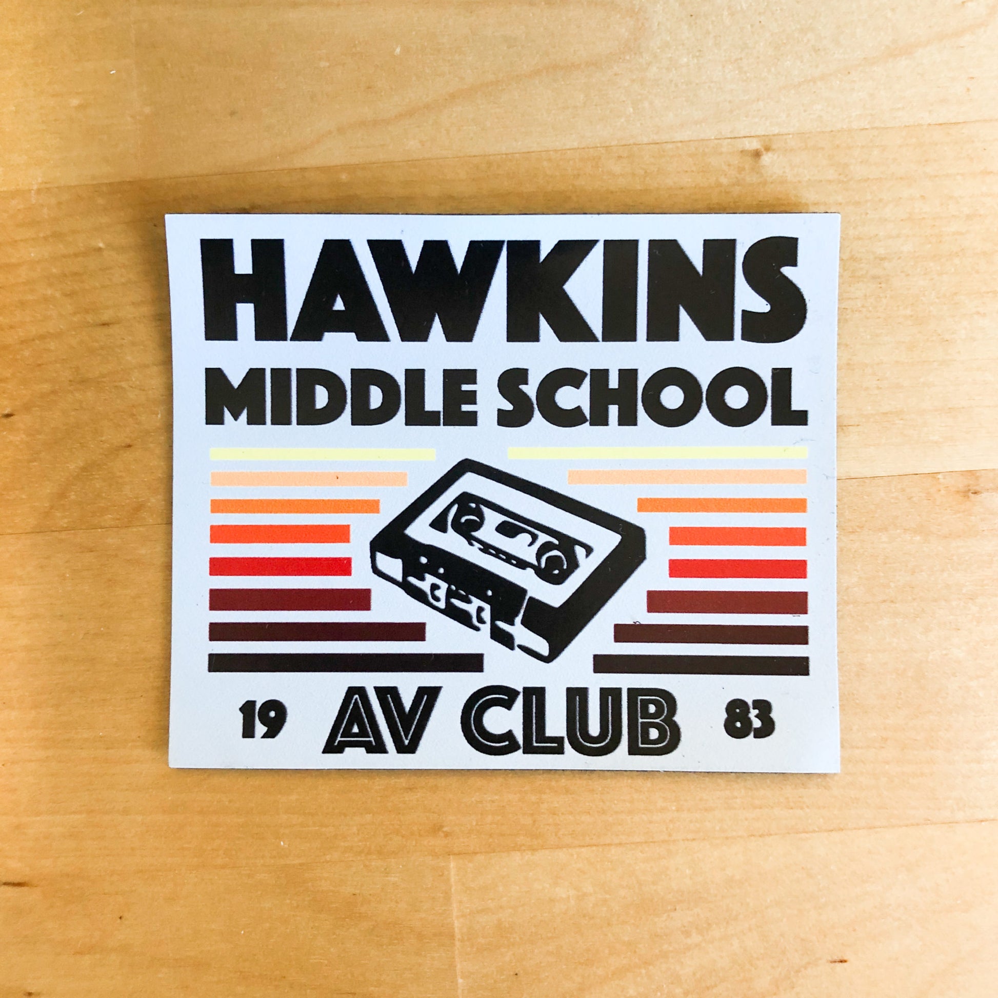 Hawkins Middle School AV magnet (Stranger Things)