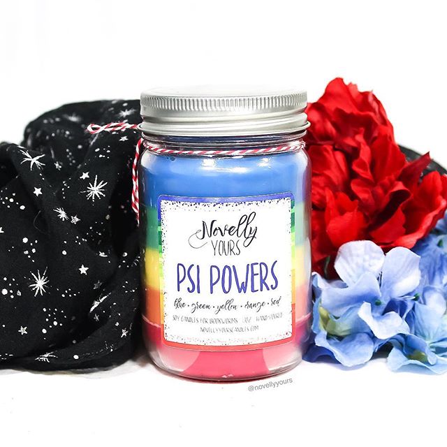 Psi Powers | 12oz jar | Layered Candle of the Month, The Darkest Minds, Alexandra Bracken - Novelly Yours