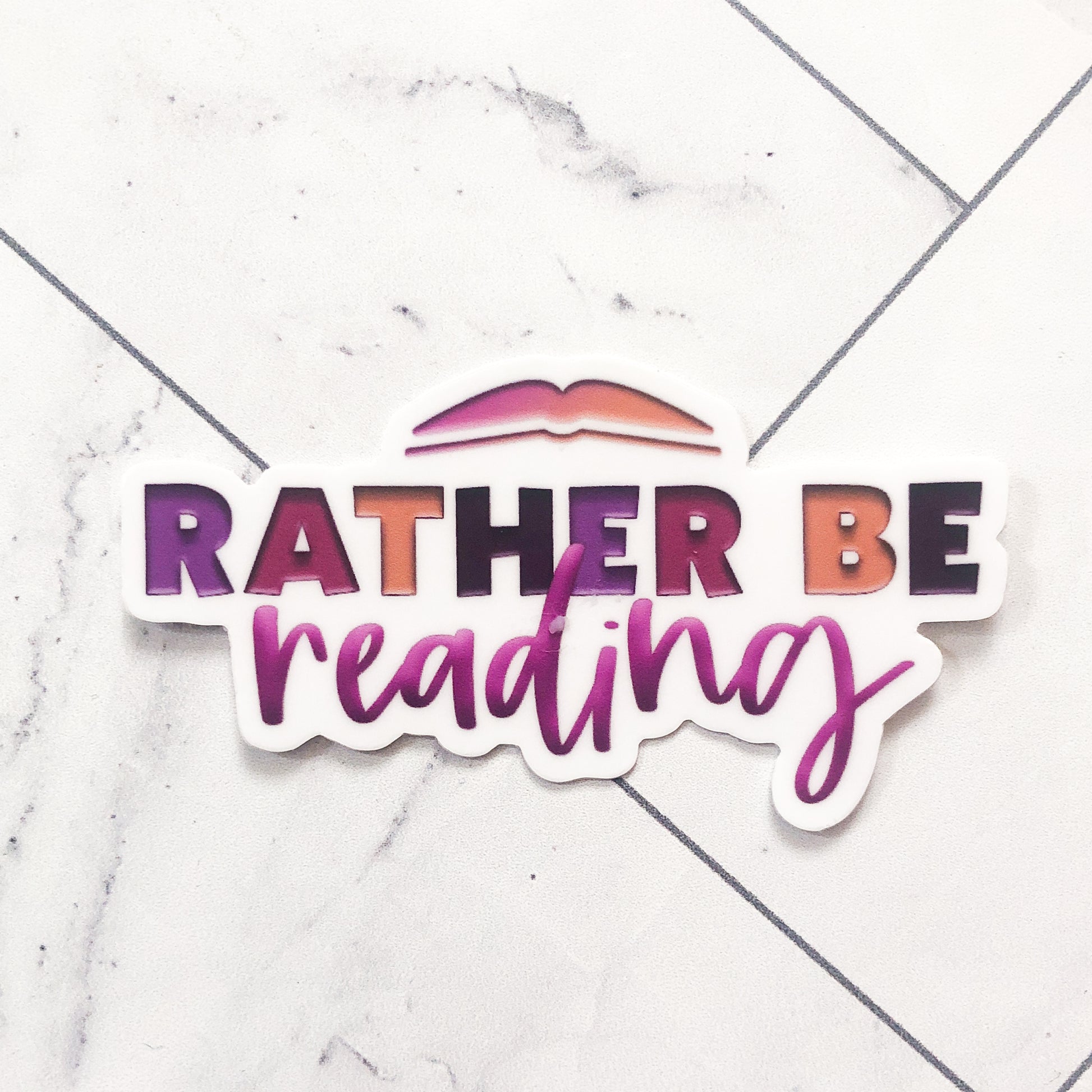 Rather Be Reading sticker