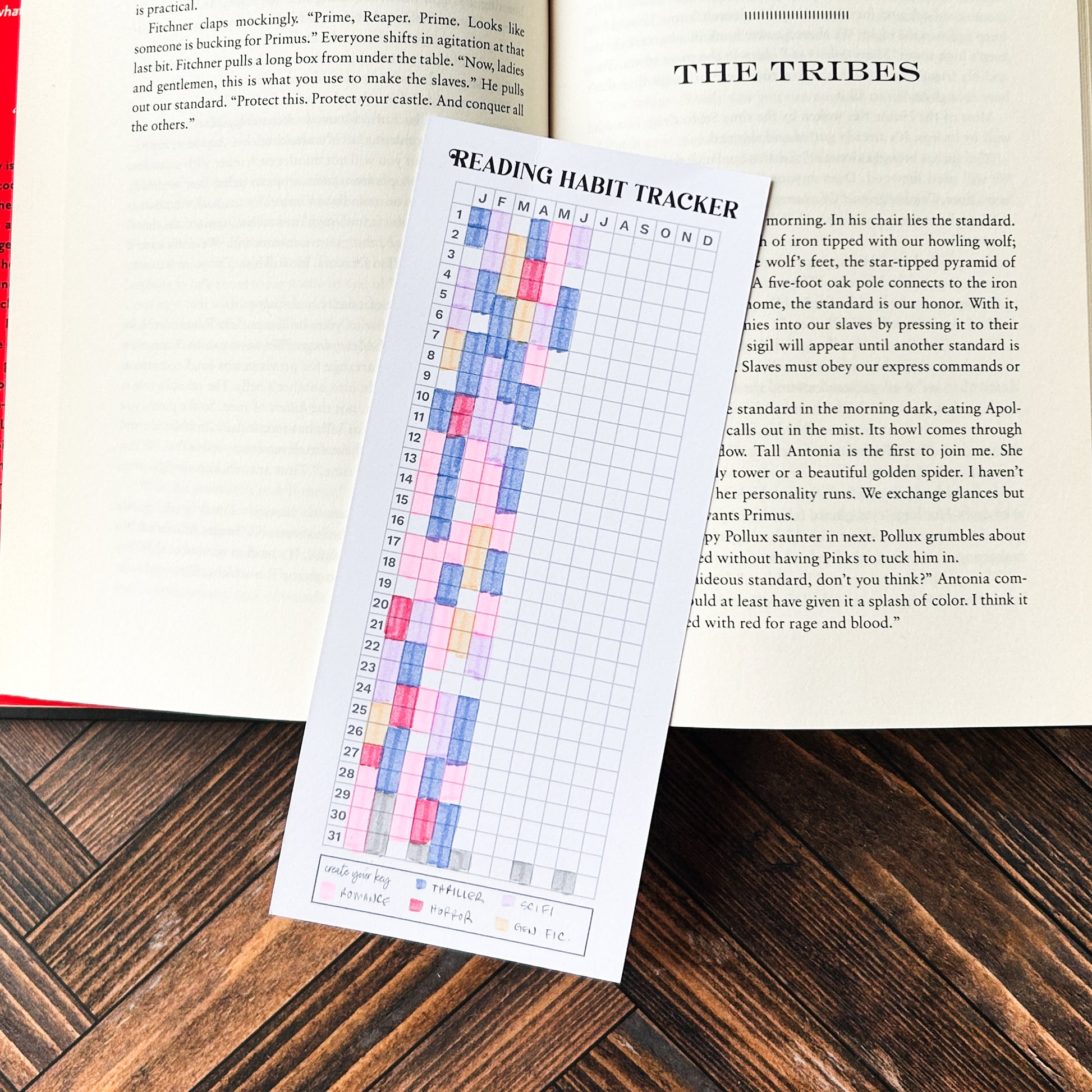 Reading Habit Tracker Bookmark