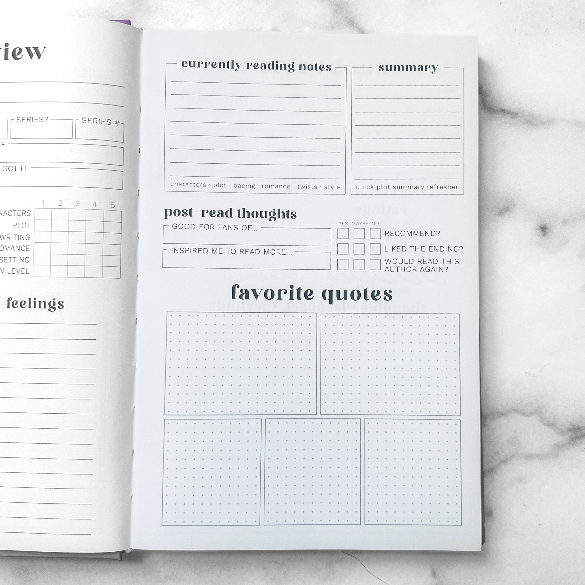 Romance Book Review Journal - PREORDER
