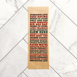 Romance Tropes woodmark