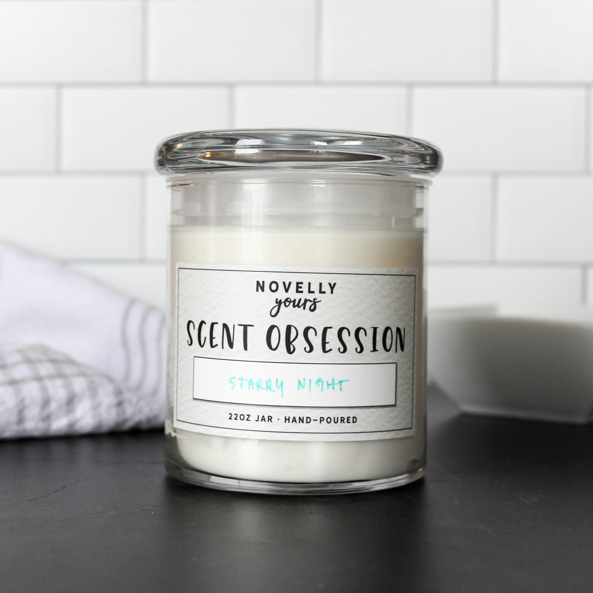 Scent Obsession · 22oz jar three wick candle · choose your favorite Novelly Yours scent!