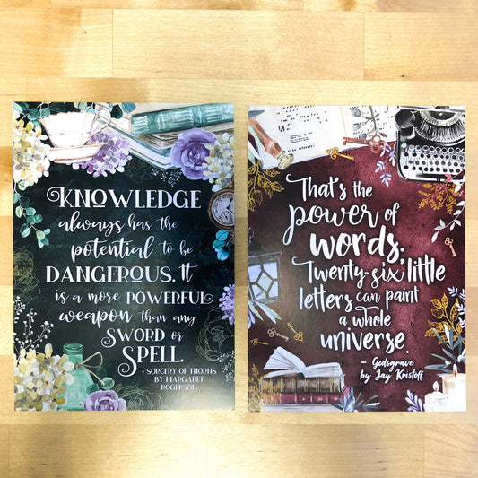 Sorcery of Thorns/Godsgrave quote print