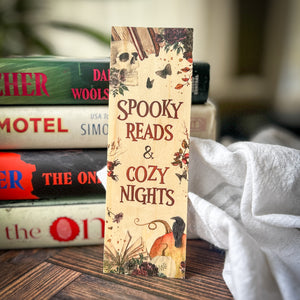 Spooky Reads Wooden Bookmark