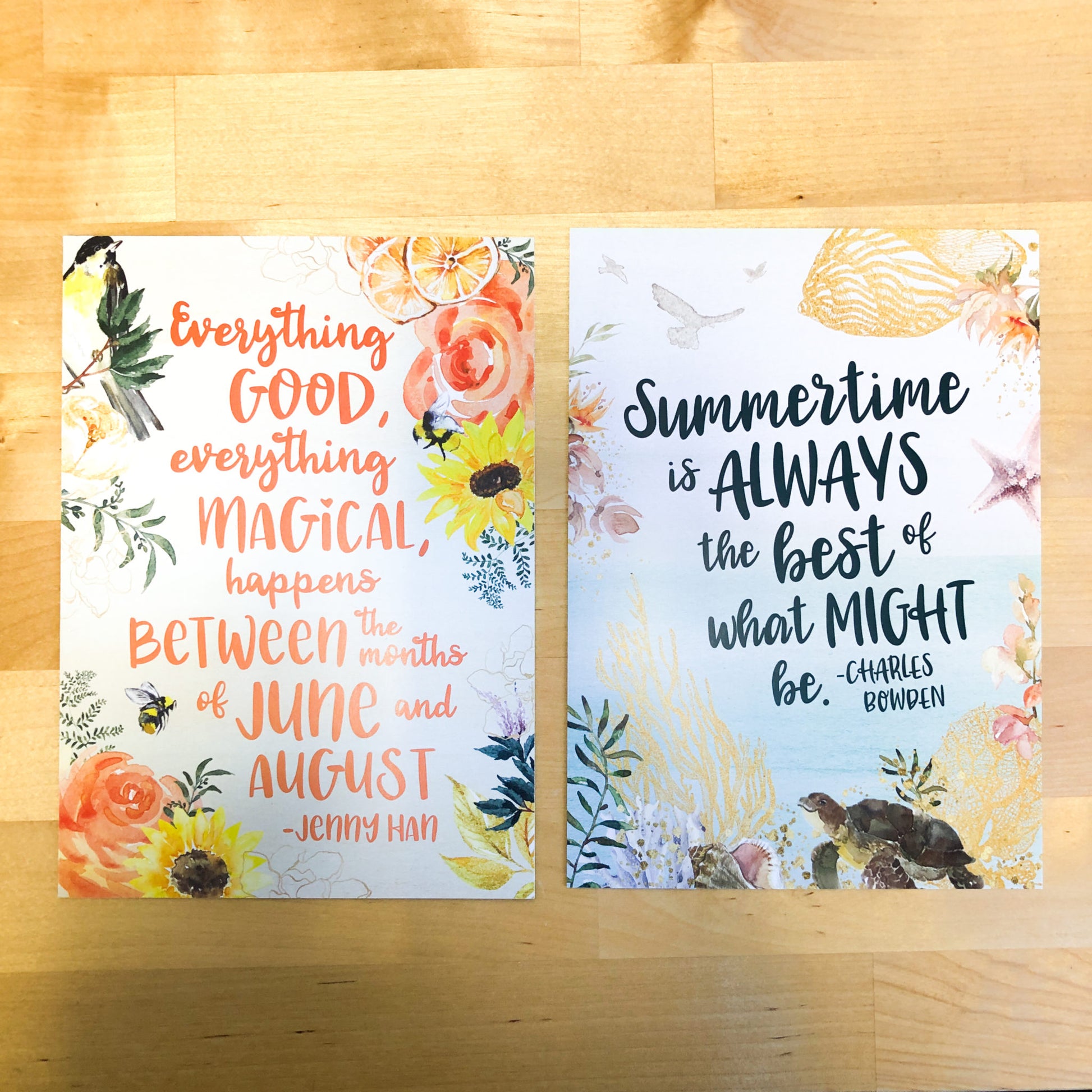 Summer literary quote print