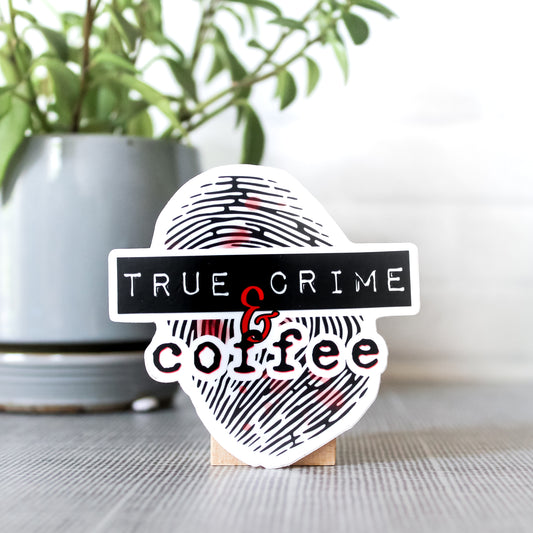True Crime & Coffee sticker