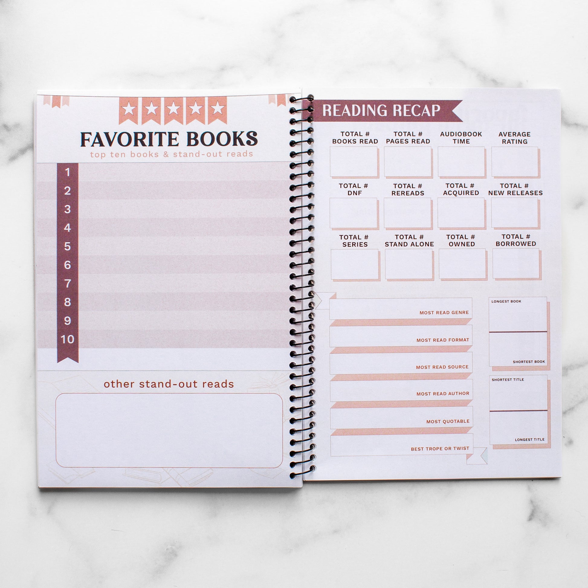 Undated Reading Tracker - PREORDER