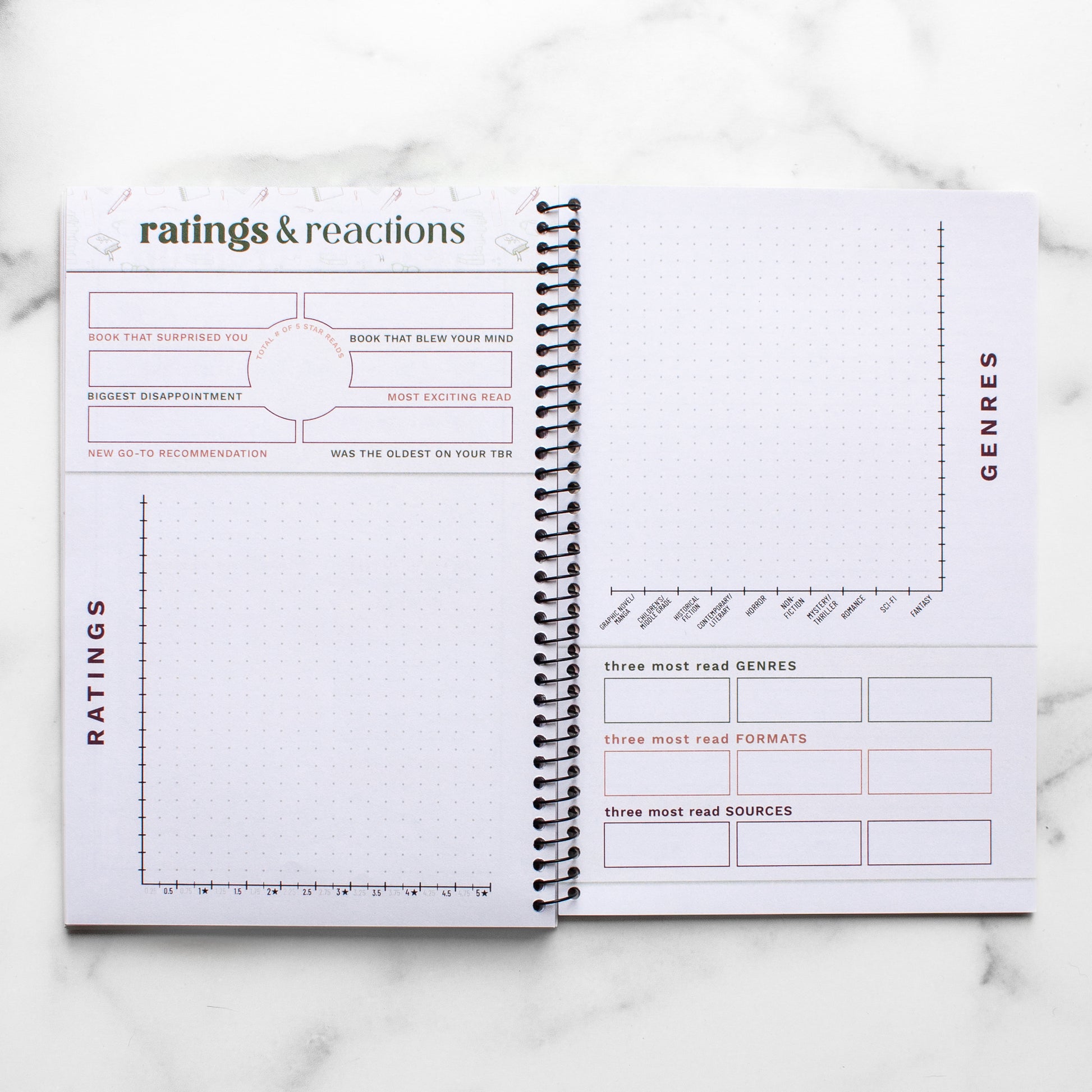Undated Reading Tracker - PREORDER