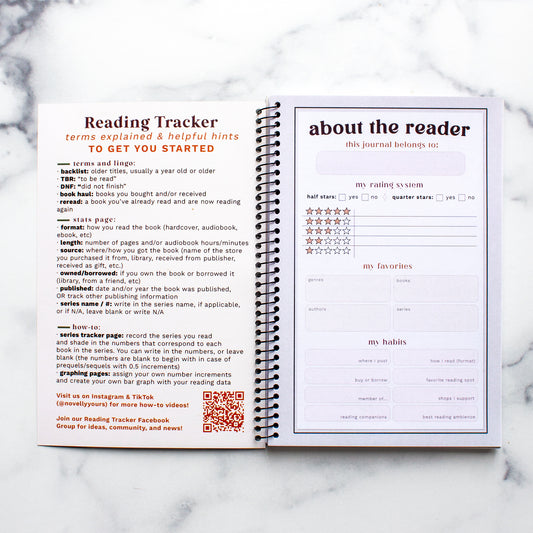 Undated Reading Tracker - PREORDER