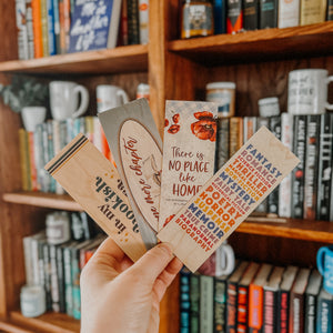 Book Genres (colorful) woodmark